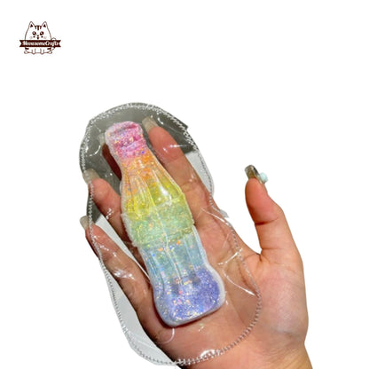 Glass Soda Bottle Rainbow Squishy Squeezable Anxiety Stress Relief Sensory Fidget Toys