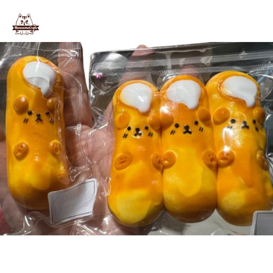 Dog Face Cheese Stick Taba Squishy Squeezable Anxiety Stress Relief Sensory Fidget Toy
