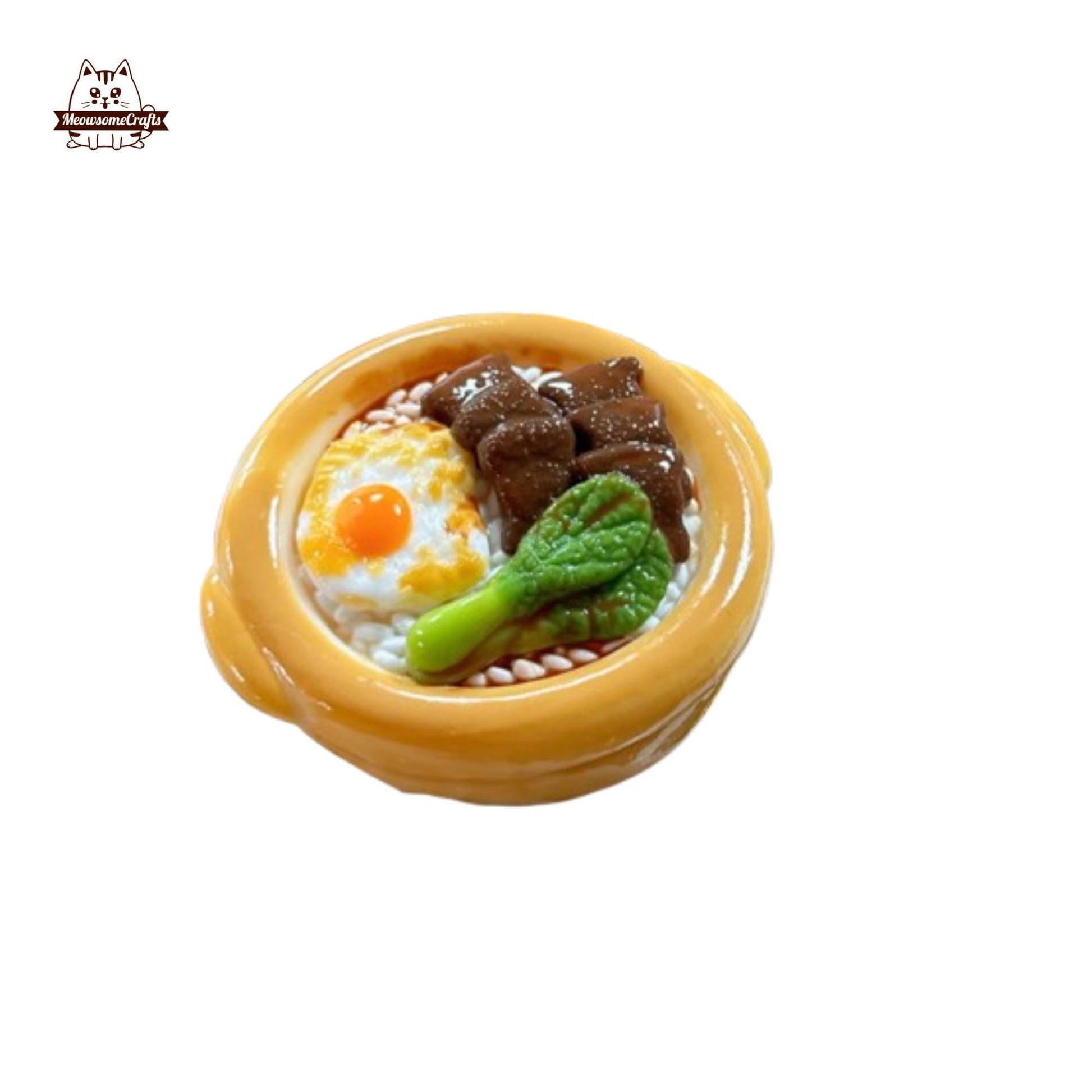 Sunny Side Up Eggs Pork Rice Food Taba Squishy Squeezable Anxiety Stress Relief Sensory Fidget Toy