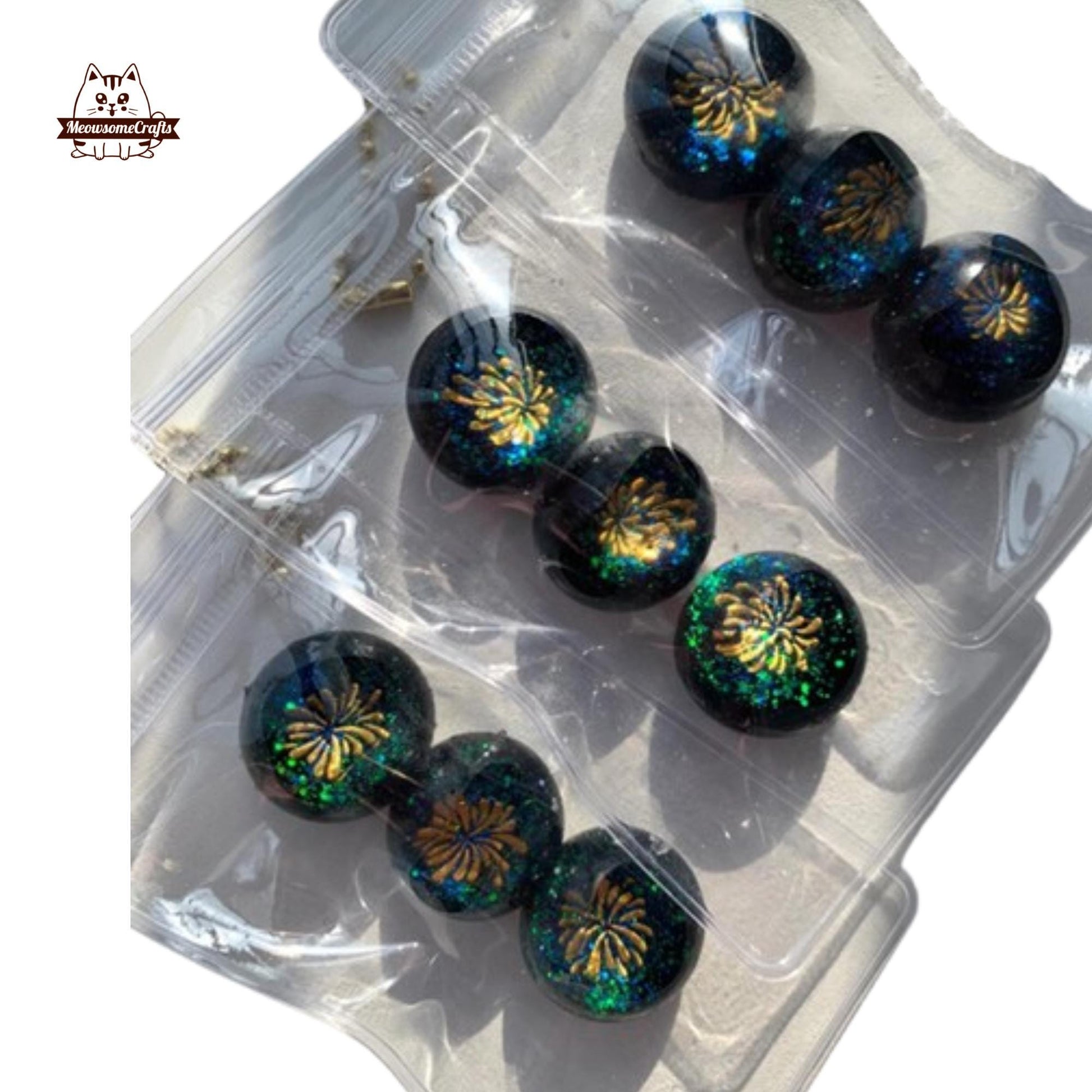 Dark Starry Firework Sky Handmade Squishy Fidget Toy