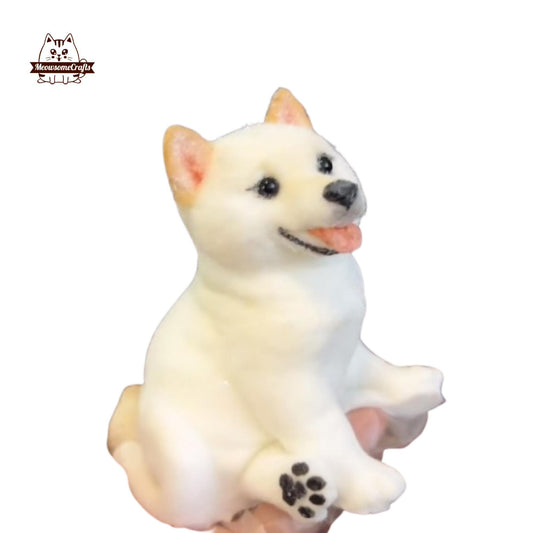 Handmade Furry Shiba Inu Dog Taba Squishy Squeezable Anxiety Stress Relief Sensory Handmade Fidget Toys