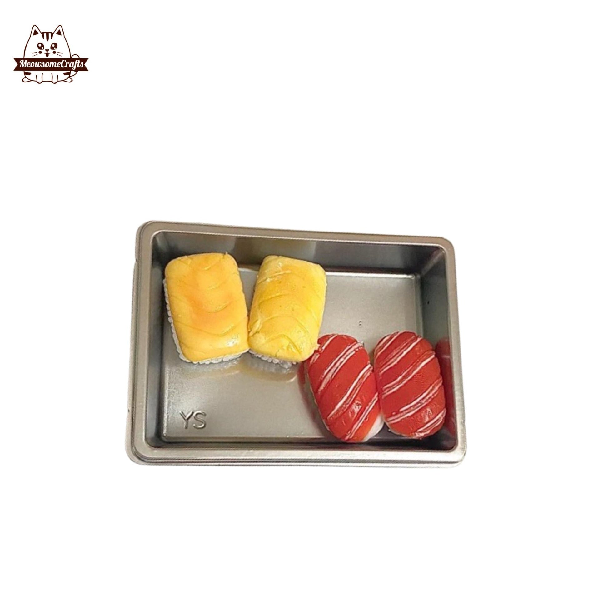 Mini Salmon Tuna Urchin Sushi Taba Squishy Squeezable Anxiety Stress Relief Sensory Fidget Toy