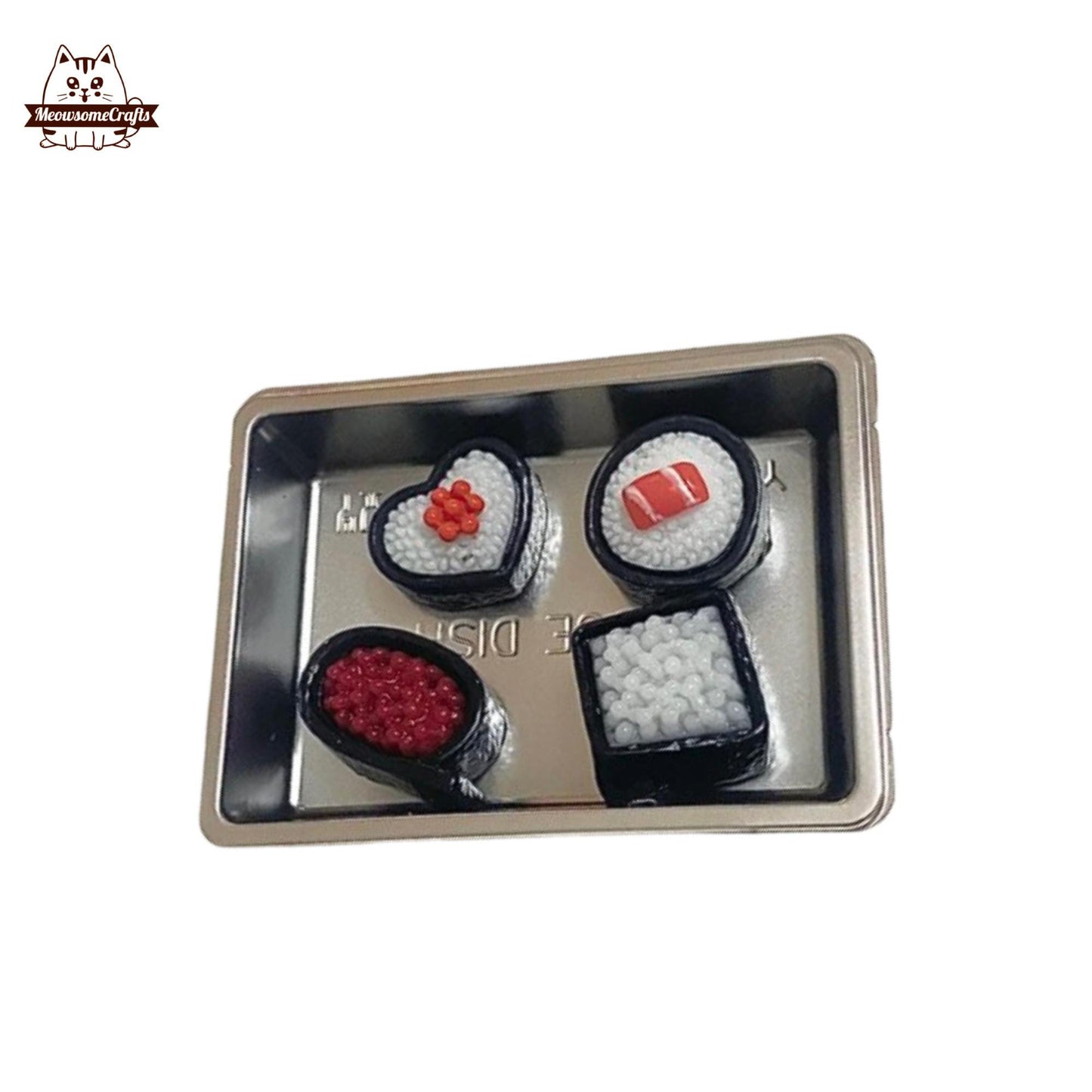 Mini Salmon Tuna Urchin Sushi Taba Squishy Squeezable Anxiety Stress Relief Sensory Fidget Toy