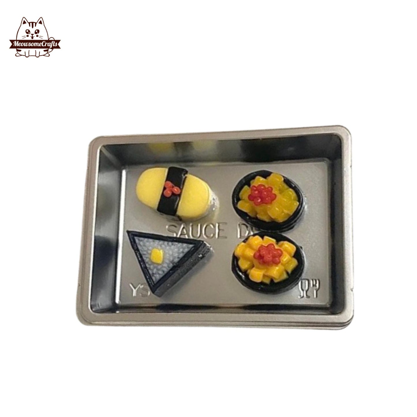 Mini Salmon Tuna Urchin Sushi Taba Squishy Squeezable Anxiety Stress Relief Sensory Fidget Toy