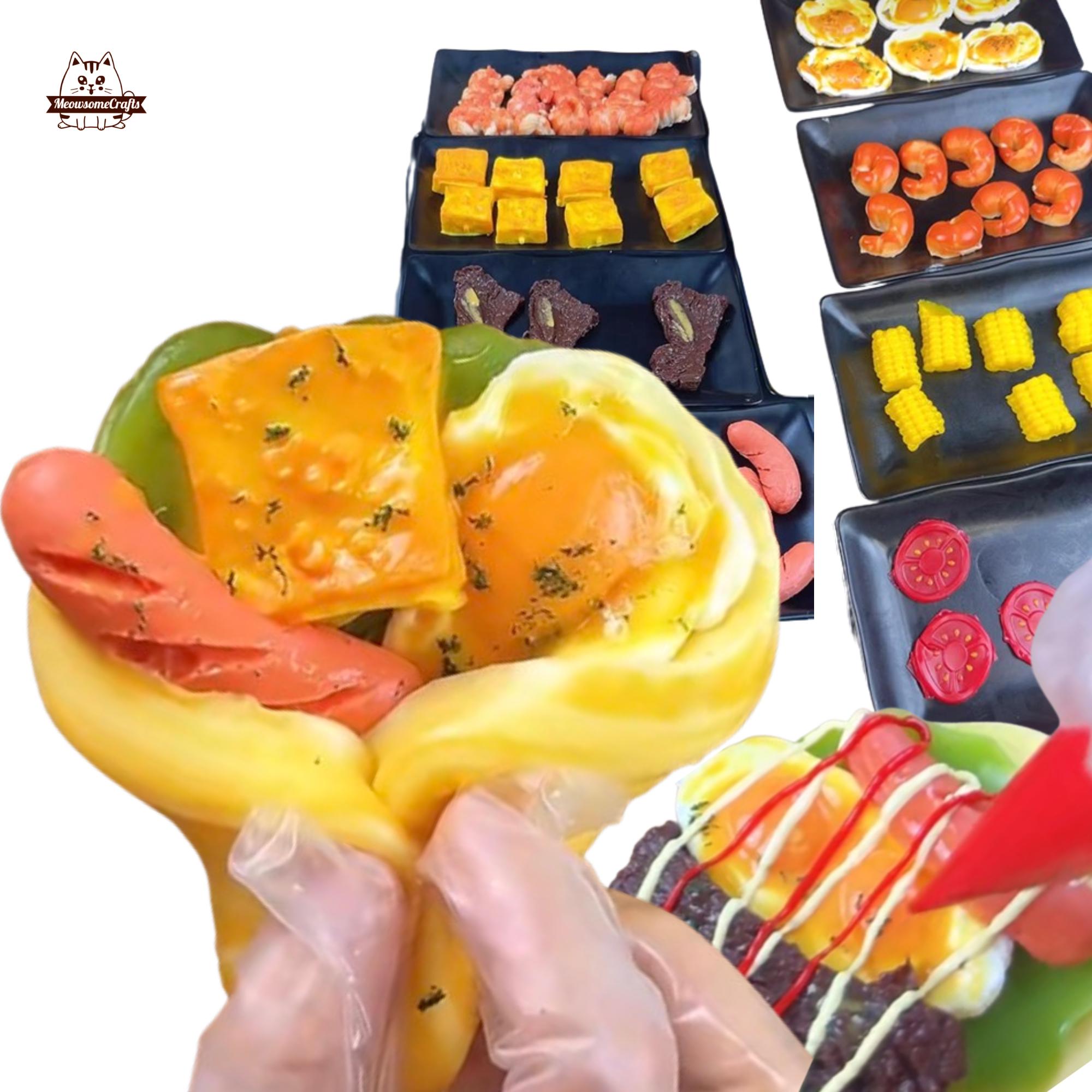 Build Your Gyro Wrapping Veggies Taco Food Squishy Squeezable Anxiety Stress Relief Sensory Fidget Toy