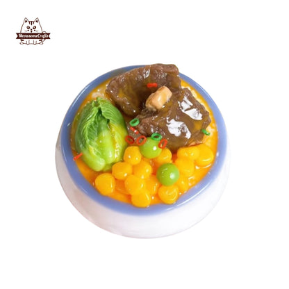 Corn Broccoli Rib Bowl Food Taba Squishy Squeezable Anxiety Stress Relief Sensory Fidget Toy