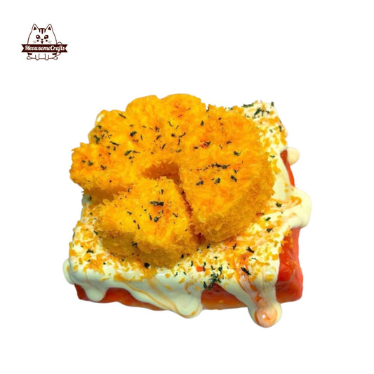 Handmade Big Cheese Pineapple Toast Food Taba Squishy Squeezable Anxiety Stress Relief Sensory Fidget Toy