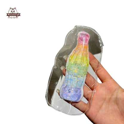 Glass Soda Bottle Rainbow Squishy Squeezable Anxiety Stress Relief Sensory Fidget Toys