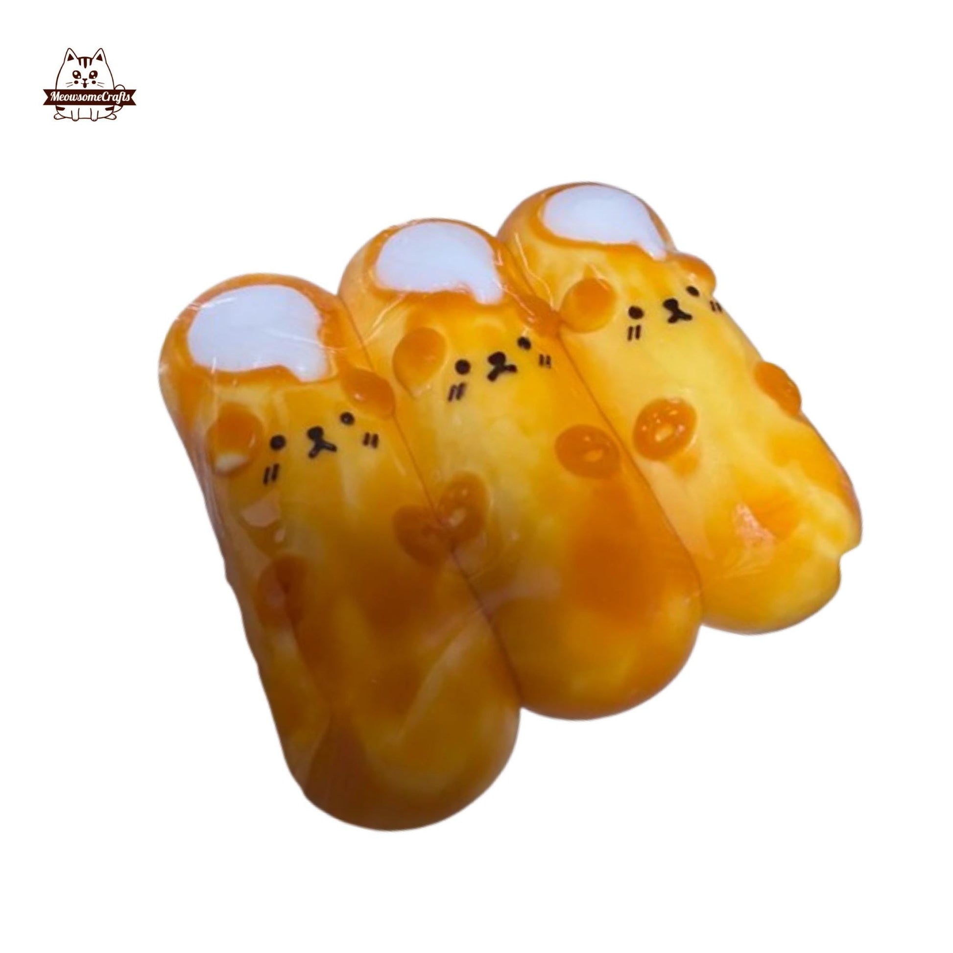 Dog Face Cheese Stick Taba Squishy Squeezable Anxiety Stress Relief Sensory Fidget Toy