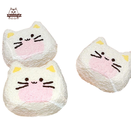 Soft Cat Head Shape Taba Squishy Squeezable Anxiety Stress Relief Sensory Fidget Toy
