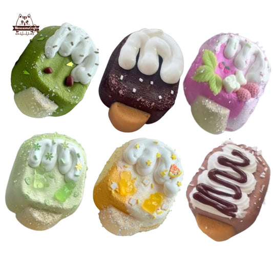 Handmade Chocolate Fruits Popsicles Ice Cream Food Squishy Squeezable Anxiety Stress Relief Sensory Fidget Toys
