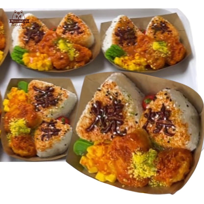 Chicken Nuggets Rice Food Taba Squishy Squeezable Anxiety Stress Relief Sensory Fidget Toys