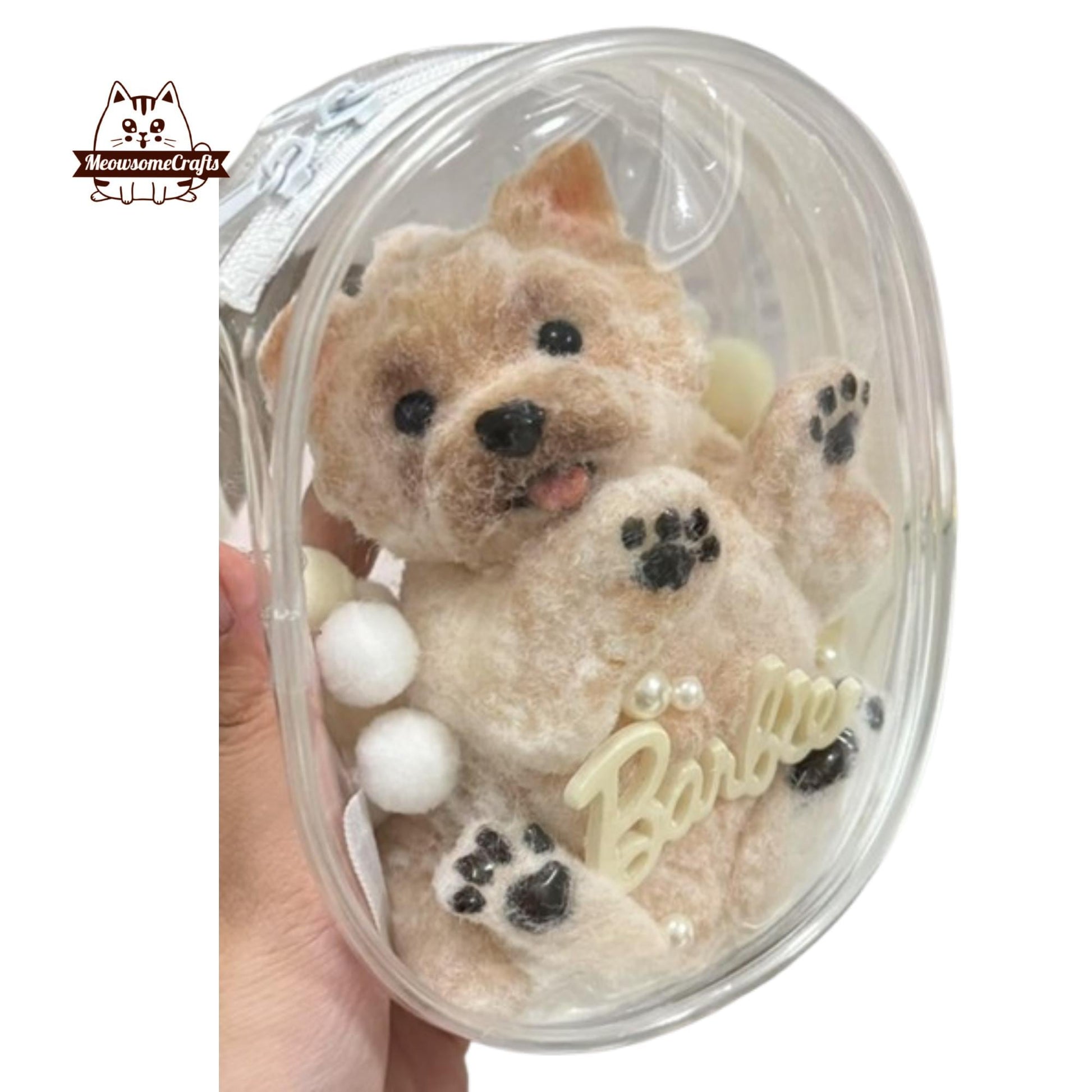 Soft Furry Yorkshire Terrier Handmade Squishy Fidget Toy