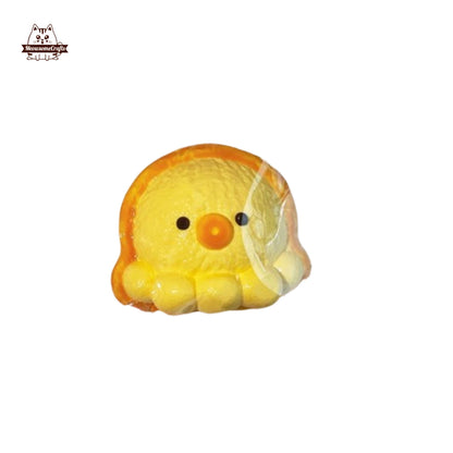 Cream Kawaii Octopus Dessert Handmade Squishy Fidget Toy - Yellow