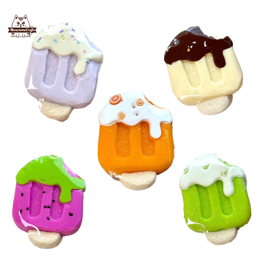 Soft Fruits Popsicles Ice Cream Food Squishy Squeezable Anxiety Stress Relief Sensory Fidget Toys