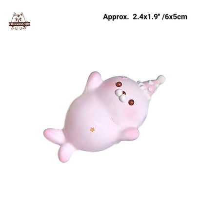 Chubby Seal With Party Hat Star Handmade Squishy Fidget Toy - C