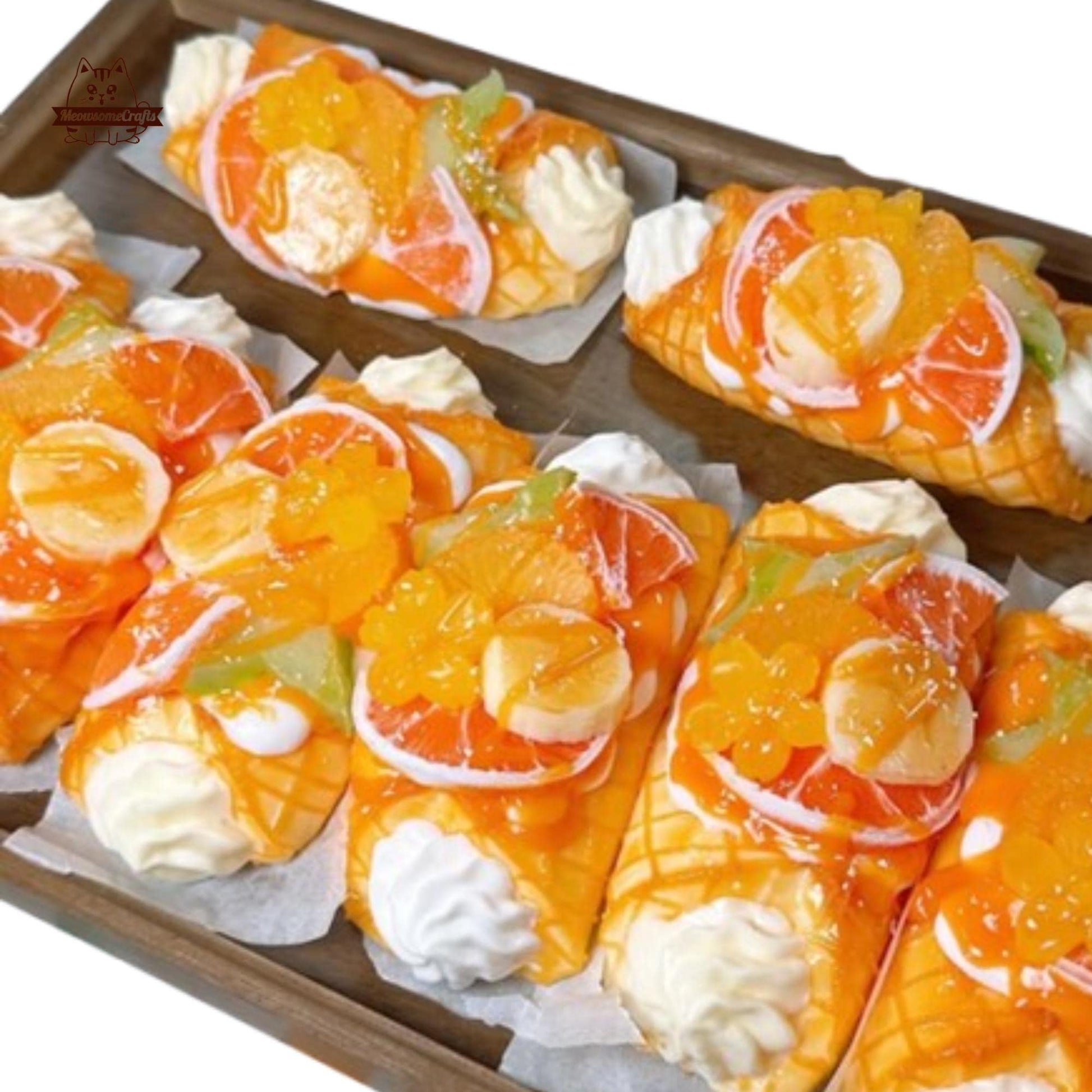 Orange Lemon Swill Roll Toast Bread Cake Squishy Squeezable Anxiety Stress Relief Sensory Taba Fidget Toys