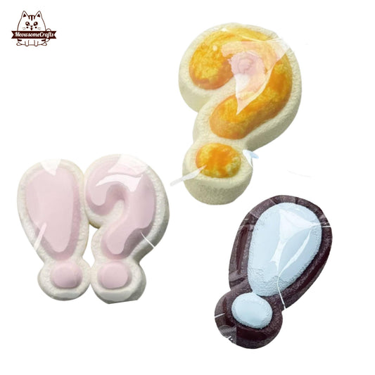 Exclamation Point Question Mark Handmade Squishy Fidget Toy