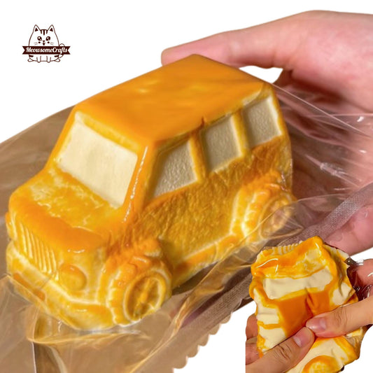 Soft Vehicle Car Bread Food Handmade Squishy Fidget Toy
