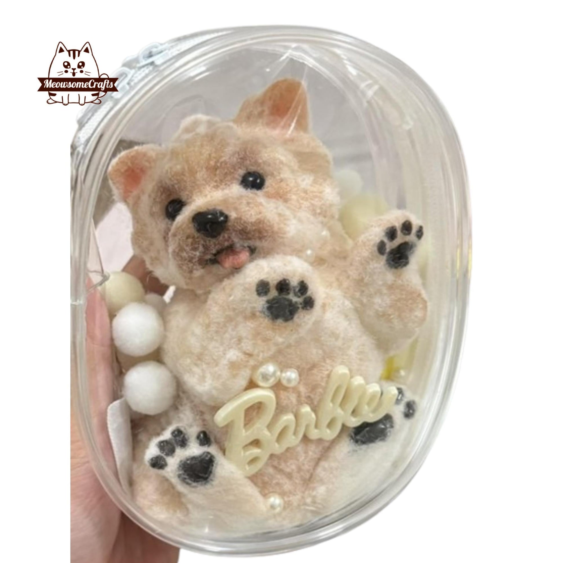 Soft Furry Yorkshire Terrier Handmade Squishy Fidget Toy