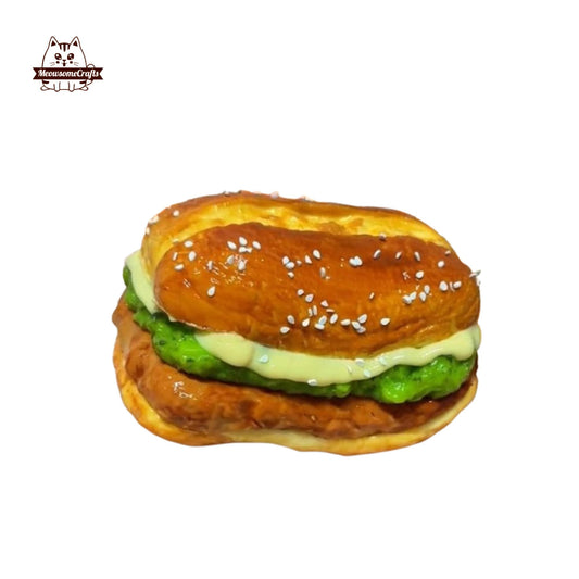 Realistic Chicken Sandwich Food Handmade Squishy Fidget Toy