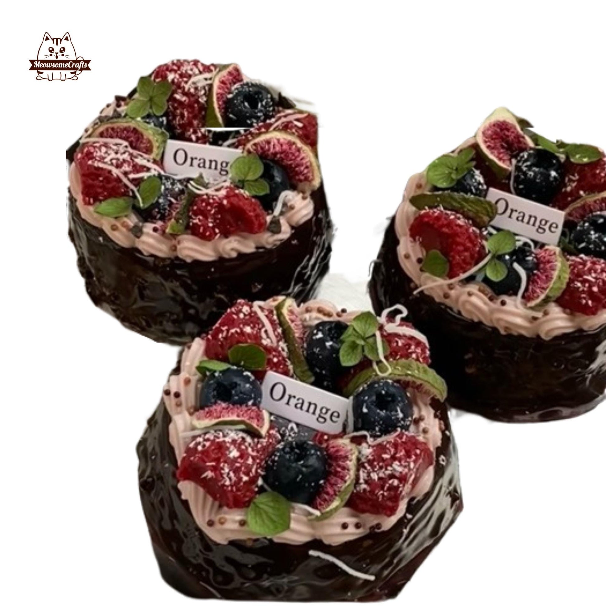 Chocolate Fruit Cake Dessert Food Handmade Squishy Fidget Toy