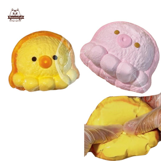 Cream Kawaii Octopus Dessert Handmade Squishy Fidget Toy