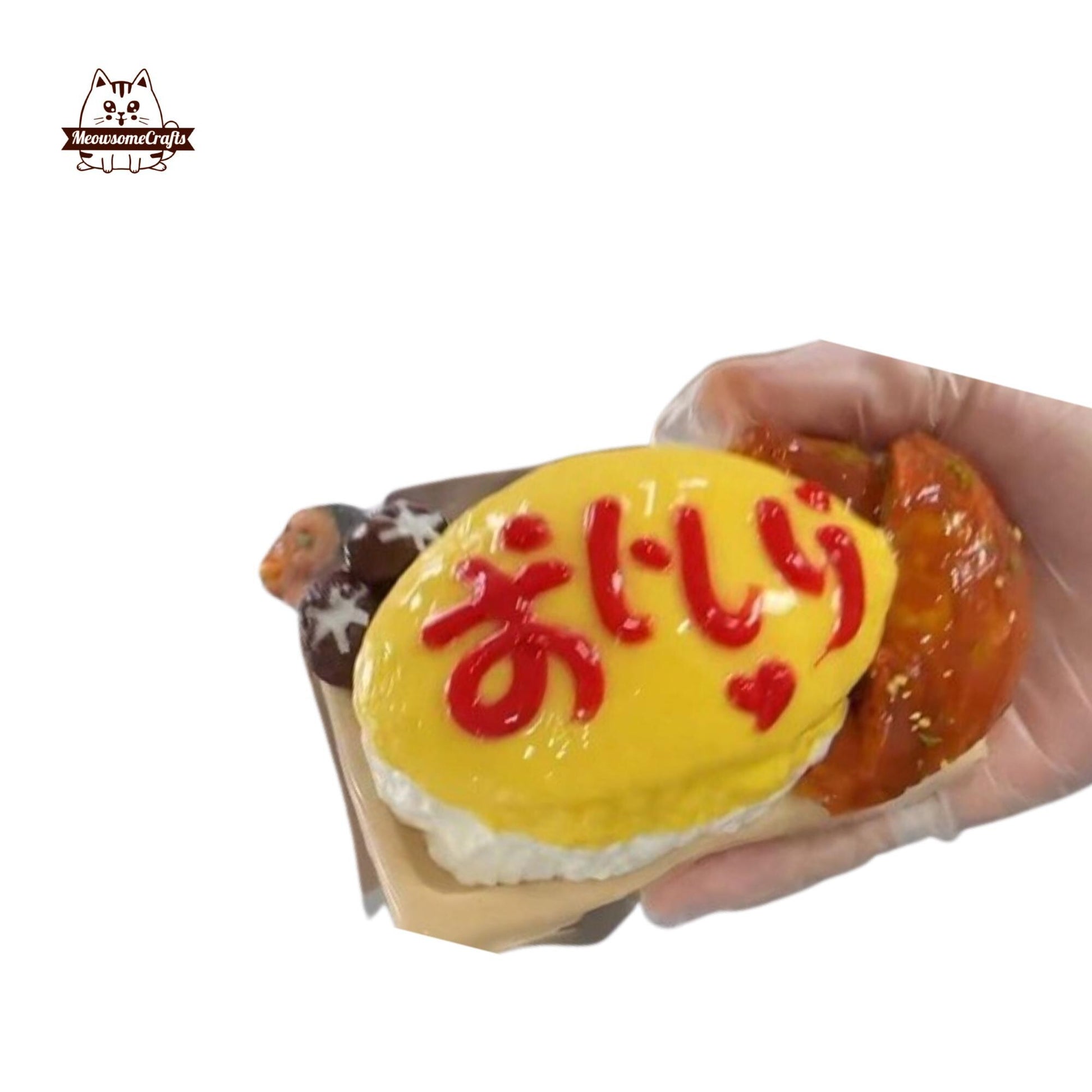 Slow Rising Japanese Kawaii Omurice Food Handmade Squishy Fidget Toy