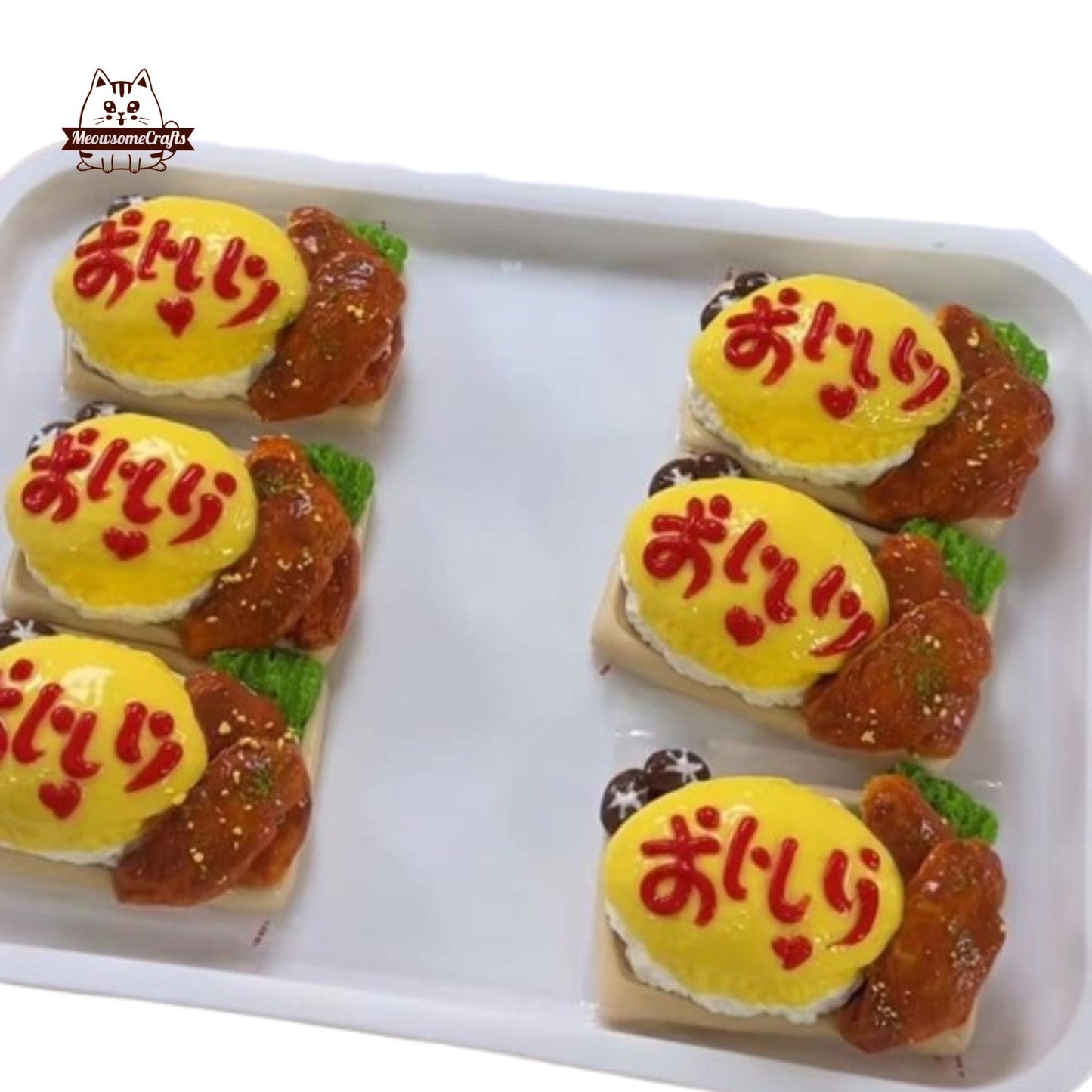 Slow Rising Japanese Kawaii Omurice Food Handmade Squishy Fidget Toy