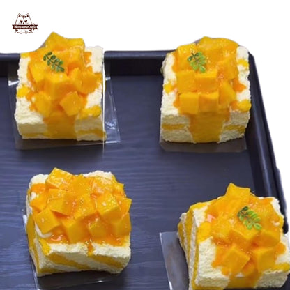 Kawaii Mango Cake Food Handmade Squishy Fidget Toy