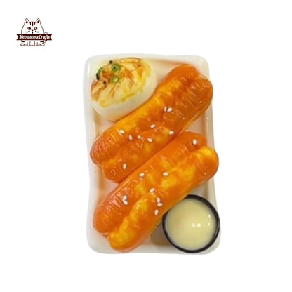 Fried Dough Bun Food Handmade Squishy Fidget Toy