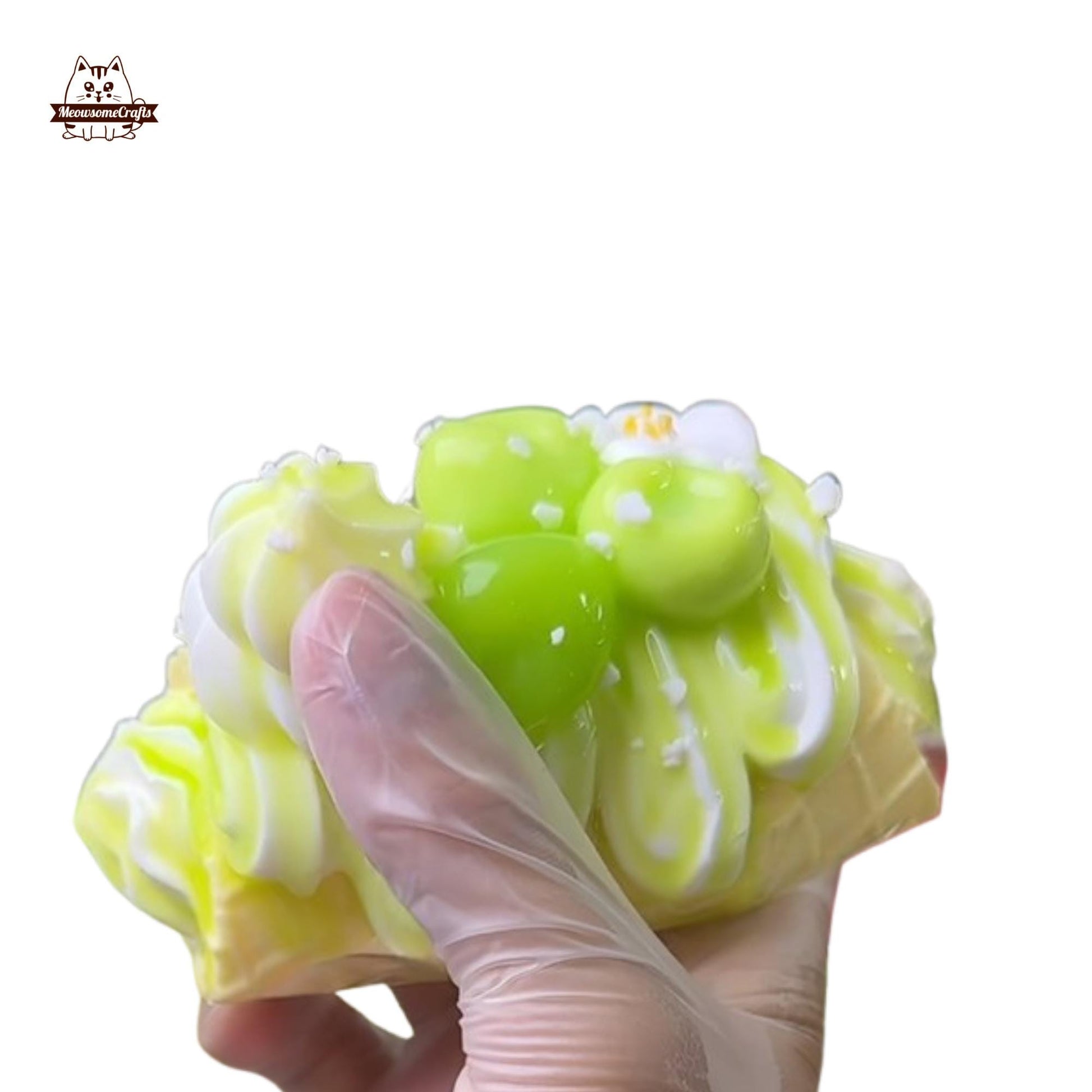 Realistic Melon Cream Cake Food Handmade Squishy Fidget Toy
