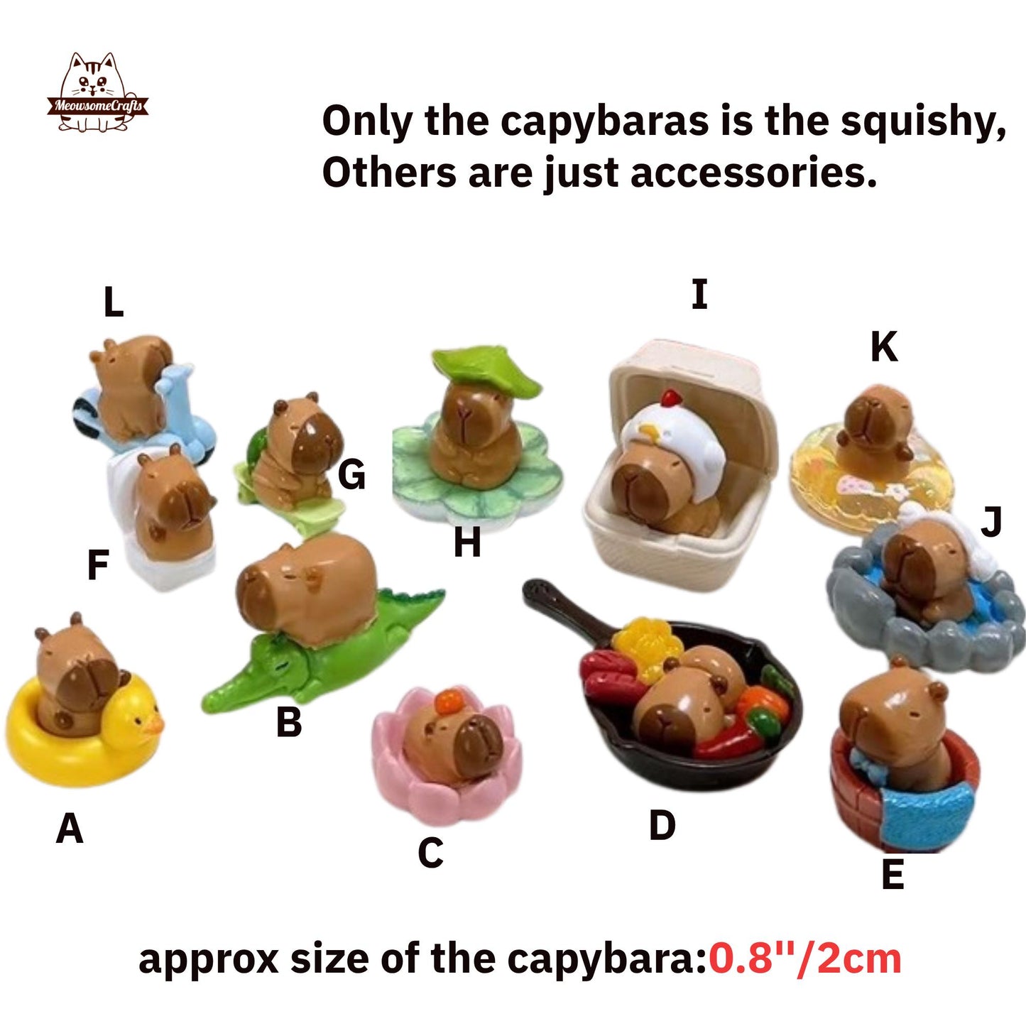 Kawaii Capybara Handmade Squishy Fidget Toy