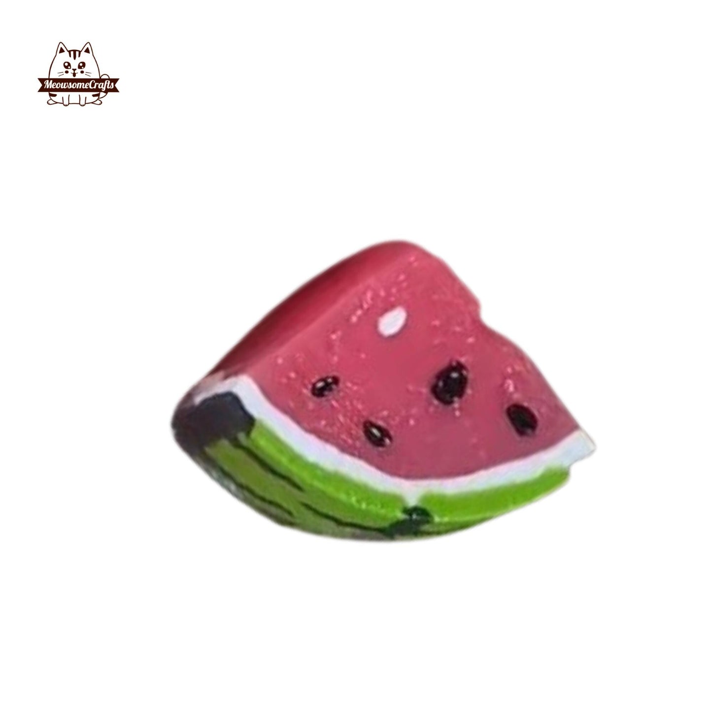 Kawaii Watermelon Slice Food Handmade Squishy Fidget Toy