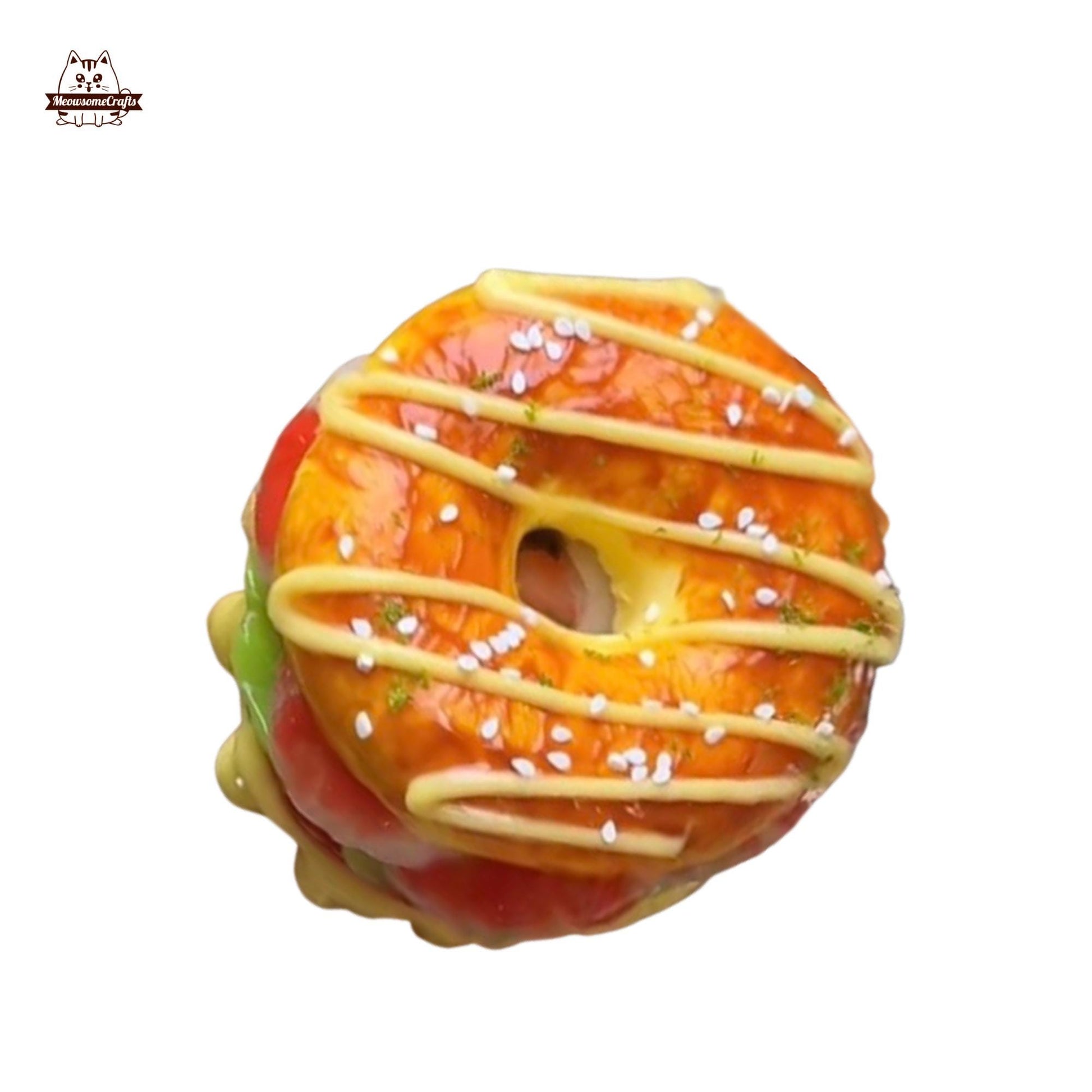 Slow Rising Donut Burger Food Handmade Squishy Fidget Toy