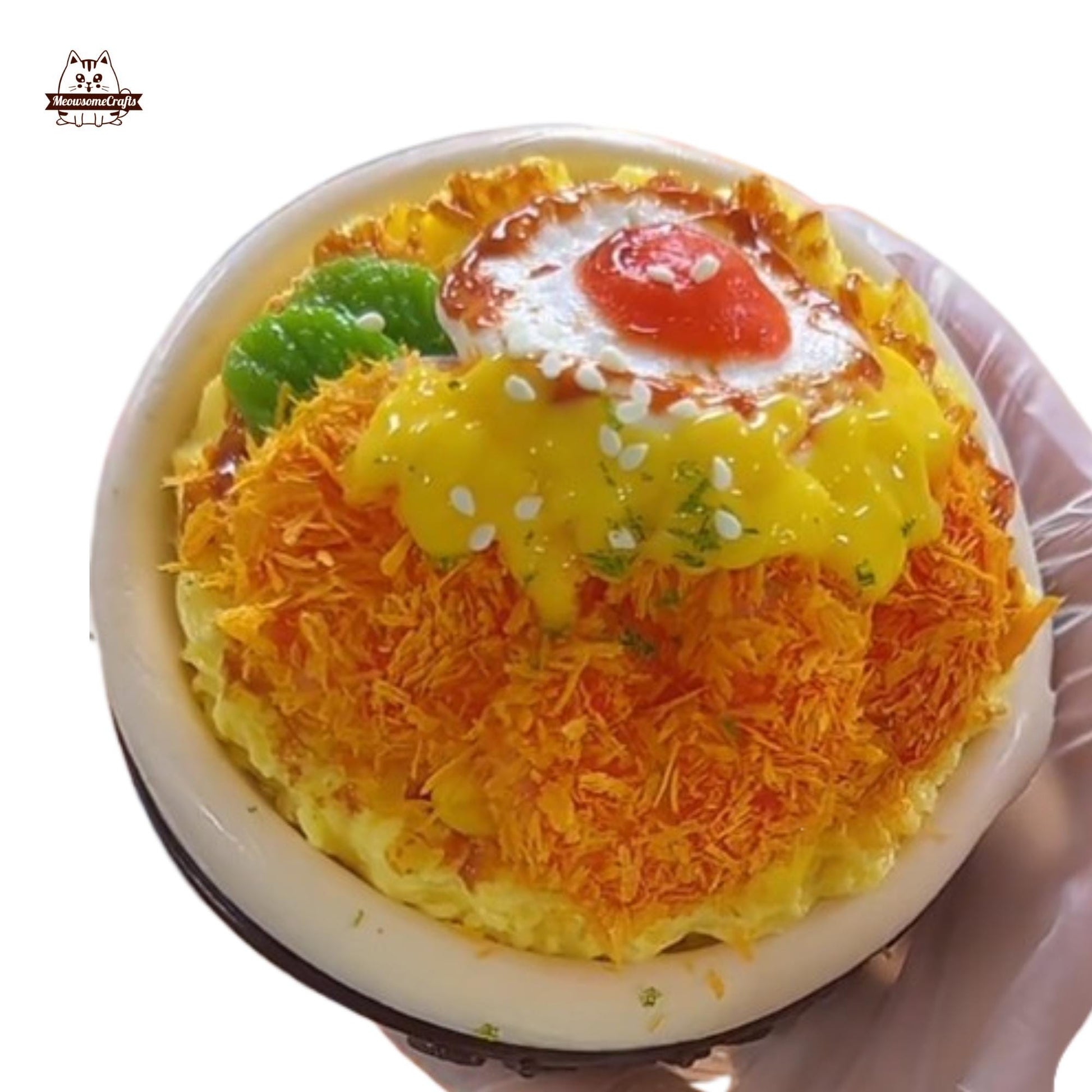 Slow Rising Noodle Bowl With Egg & Toppings Food Handmade Squishy Fidget Toy