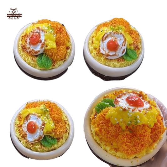 Slow Rising Noodle Bowl With Egg & Toppings Food Handmade Squishy Fidget Toy