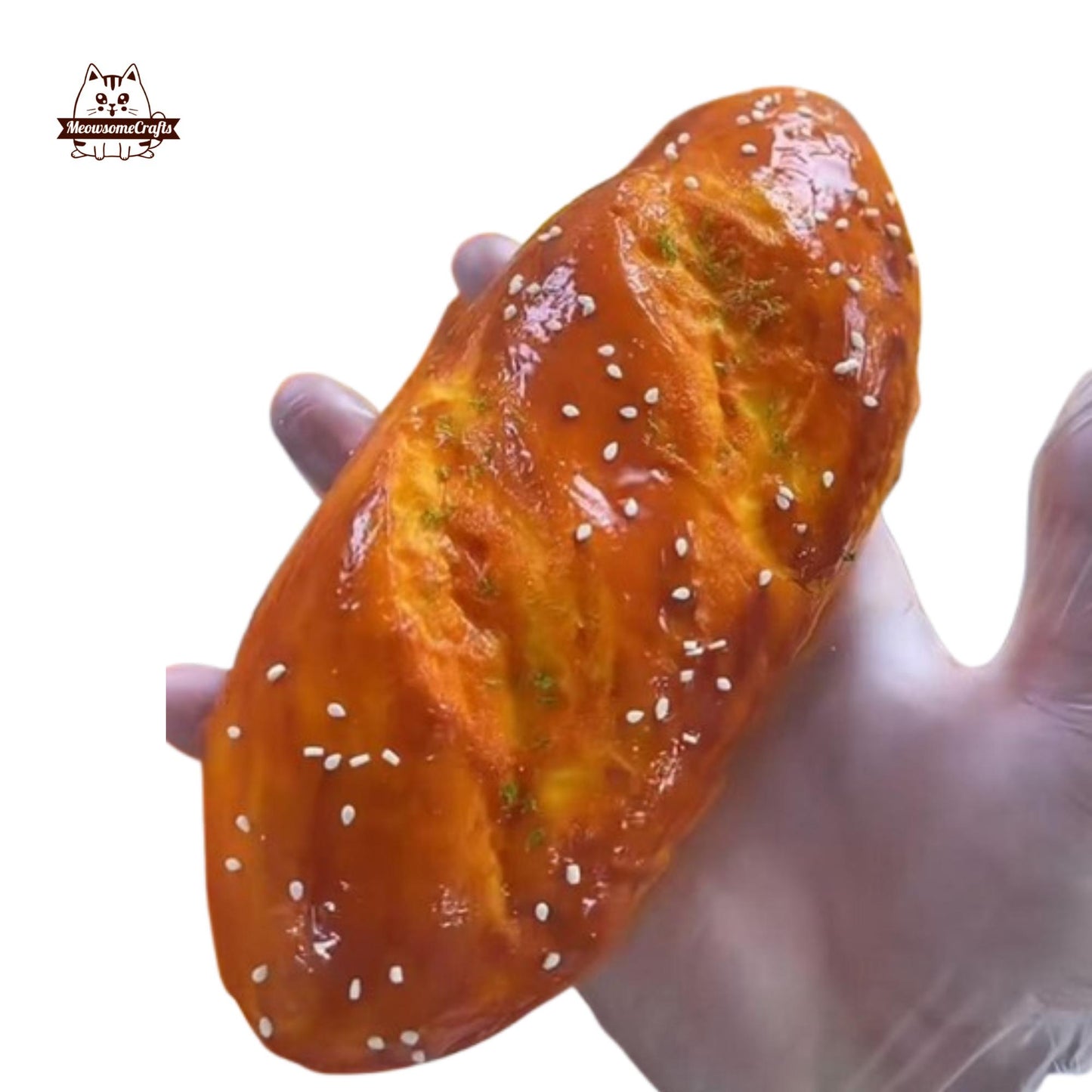 Big Baguette Bread Food Taba Squishy Squeezable Stress Relief Sensory Fidget Toy