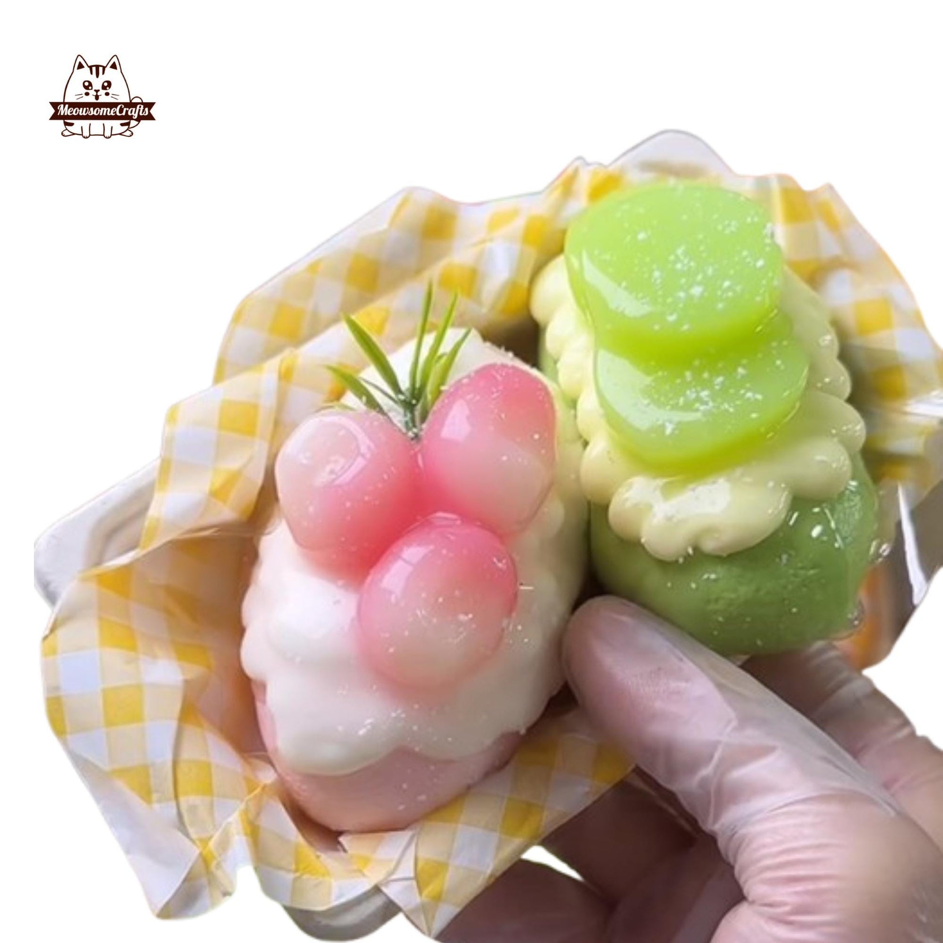 Fruit Dessert Bread Rolls Food Taba Squishy Squeezable Stress Relief Sensory Fidget Toy