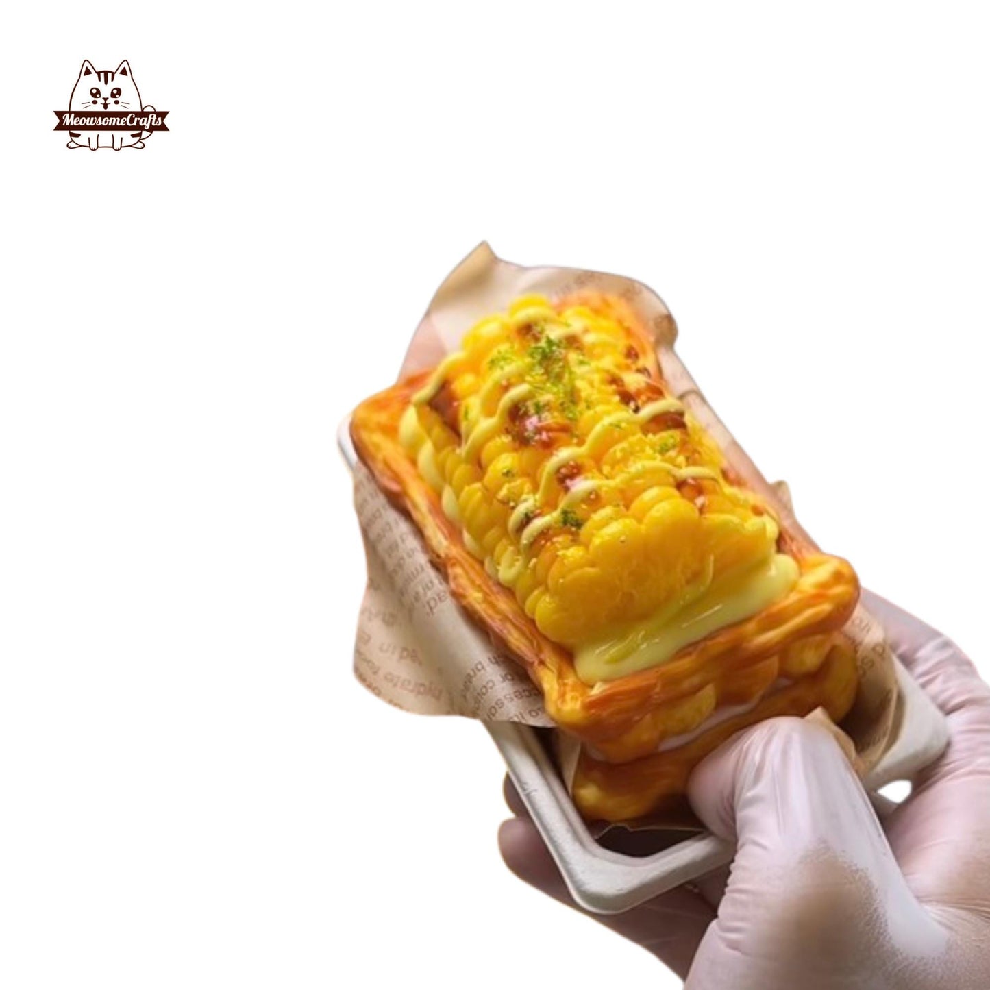 Flaky Puff Pastry Tomato Corn Food Slow Rising Taba Squishy Squeezable Stress Relief Sensory Fidget Toy