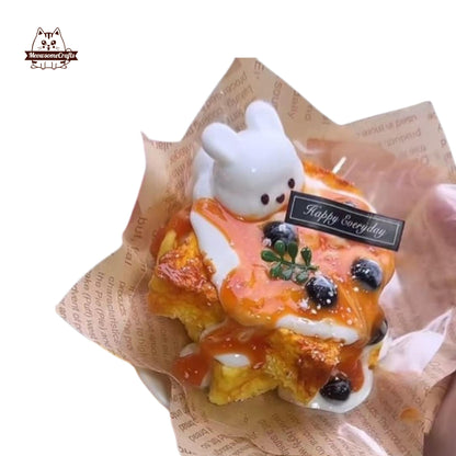 Kawaii Toast Squishy Dessert Squishy Toy Stress Relief Fidget Realistic Food Toy