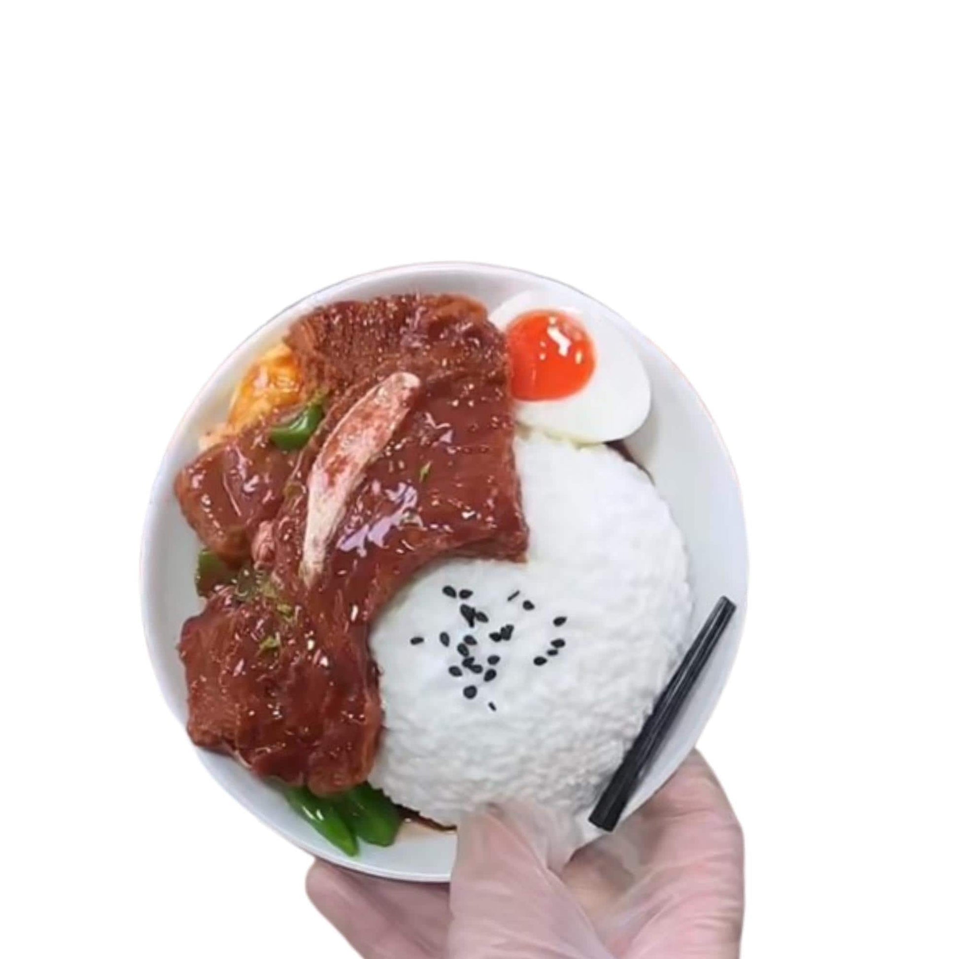 Korean BBQ Ribs Rice Food Handmade Squishy Fidget Toy