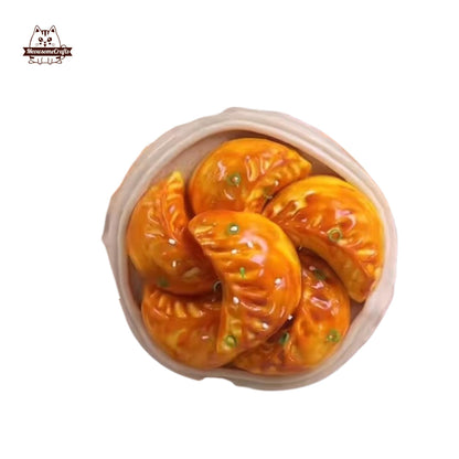 Realistic Dumplings Food Squishy Toy Squeezable Stress Relief Sensory Fidget Toy