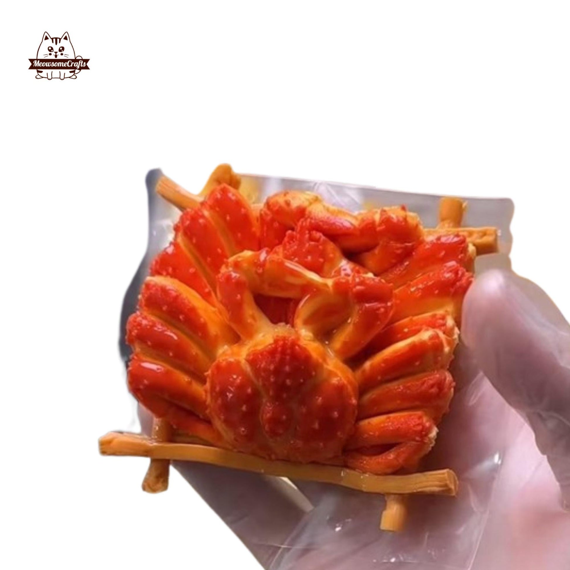 Realistic Crabs Food Squishy Squeezable Stress Relief Sensory Fidget Toy
