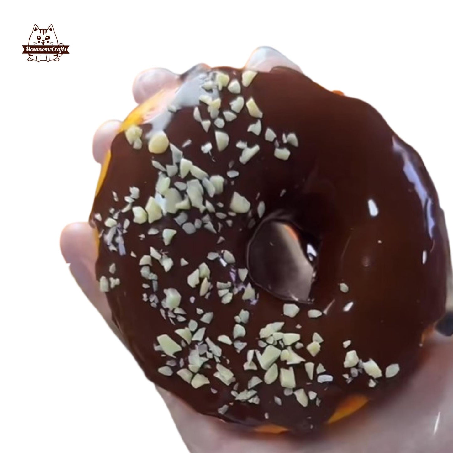 Soft Chocolate Donut Food Taba Squishy Squeezable Stress Relief Sensory Fidget Toys