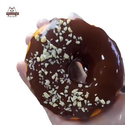 Soft Chocolate Donut Food Taba Squishy Squeezable Stress Relief Sensory Fidget Toys