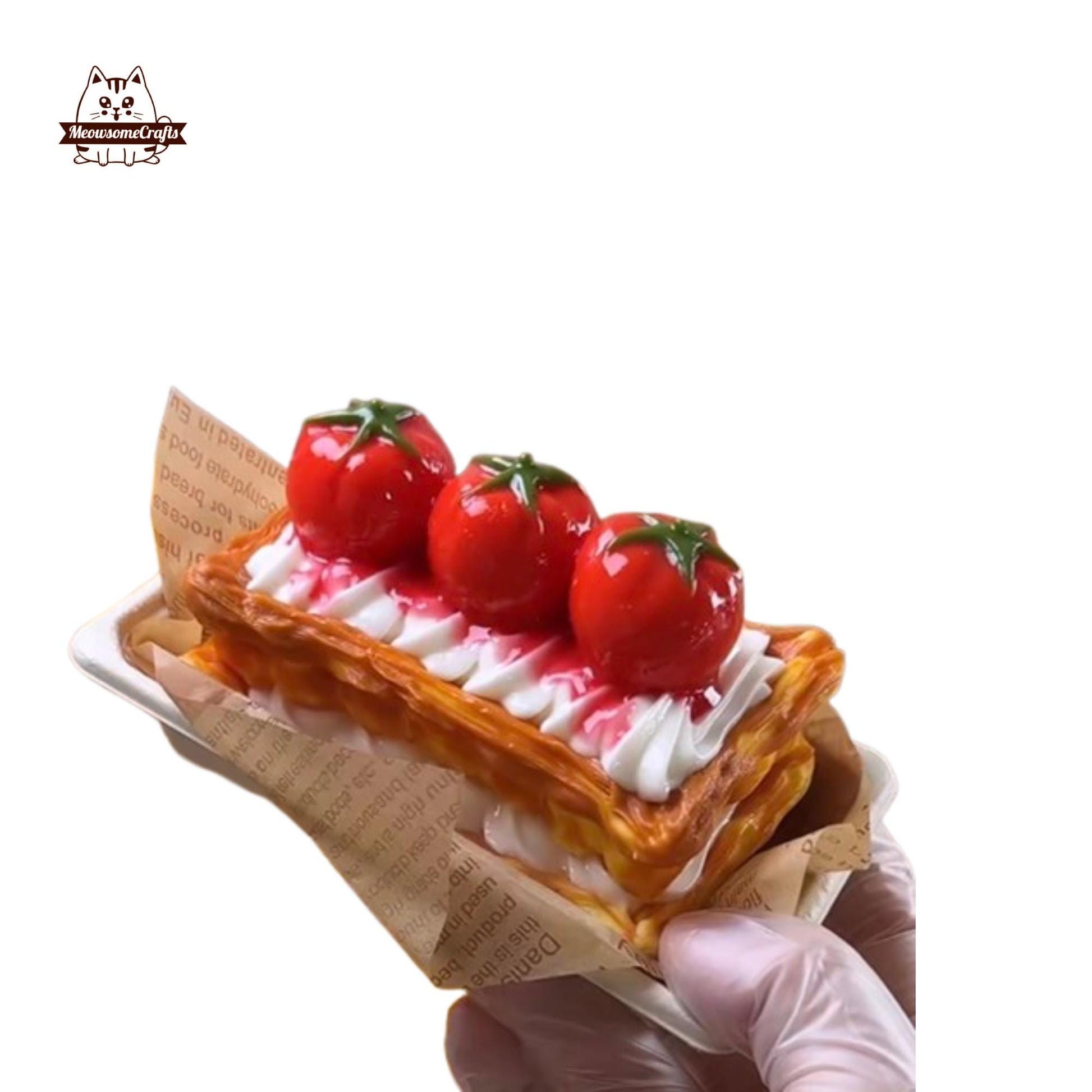 Flaky Puff Pastry Tomato Corn Food Slow Rising Taba Squishy Squeezable Stress Relief Sensory Fidget Toy