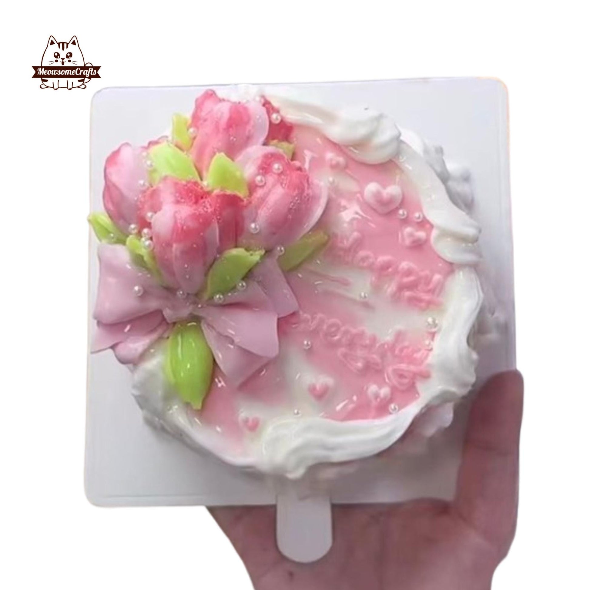 Tulip Cake Food Satisfying Squishy Squeezable Stress Relief Gift for Squishy Lovers