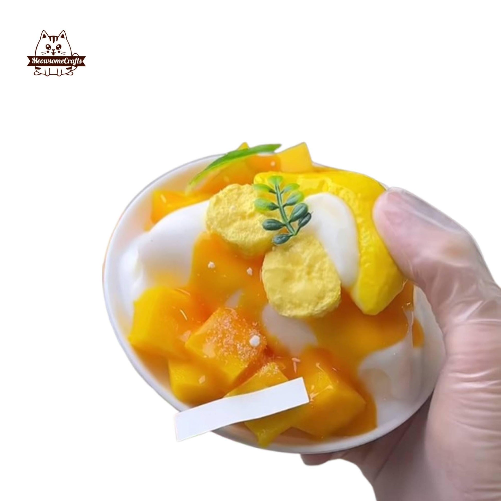 Strawberry Mango Cake Food Satisfying Squishy Squeezable Stress Relief Gift for Squishy Lovers