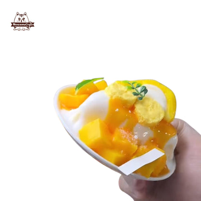 Strawberry Mango Cake Food Satisfying Squishy Squeezable Stress Relief Gift for Squishy Lovers